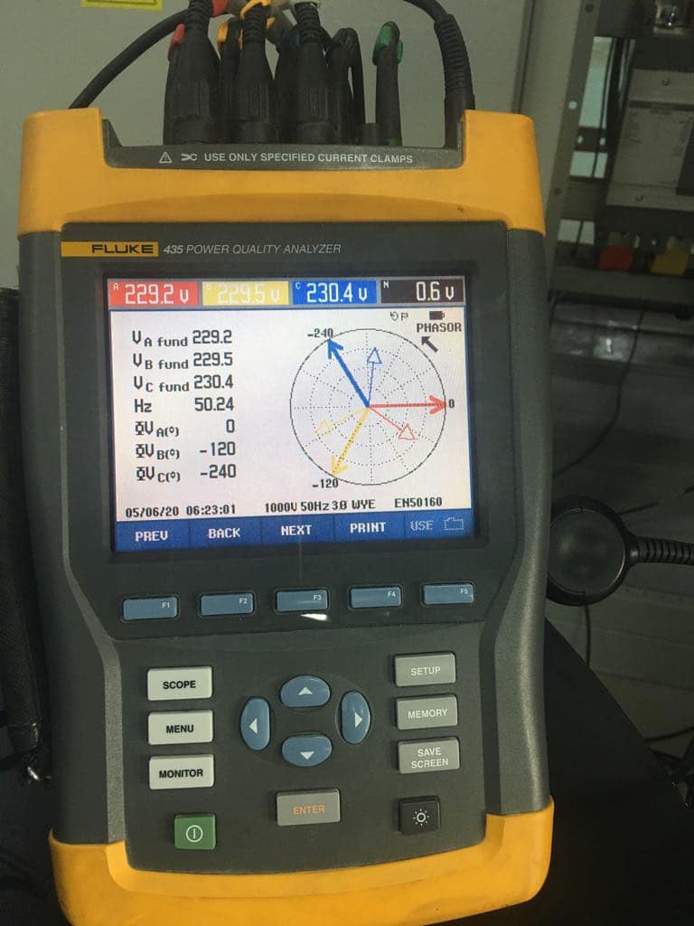 Thiết bị đồng hồ đo sóng hài